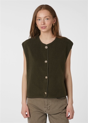 Mariko teddy vest Army Neo Noir 